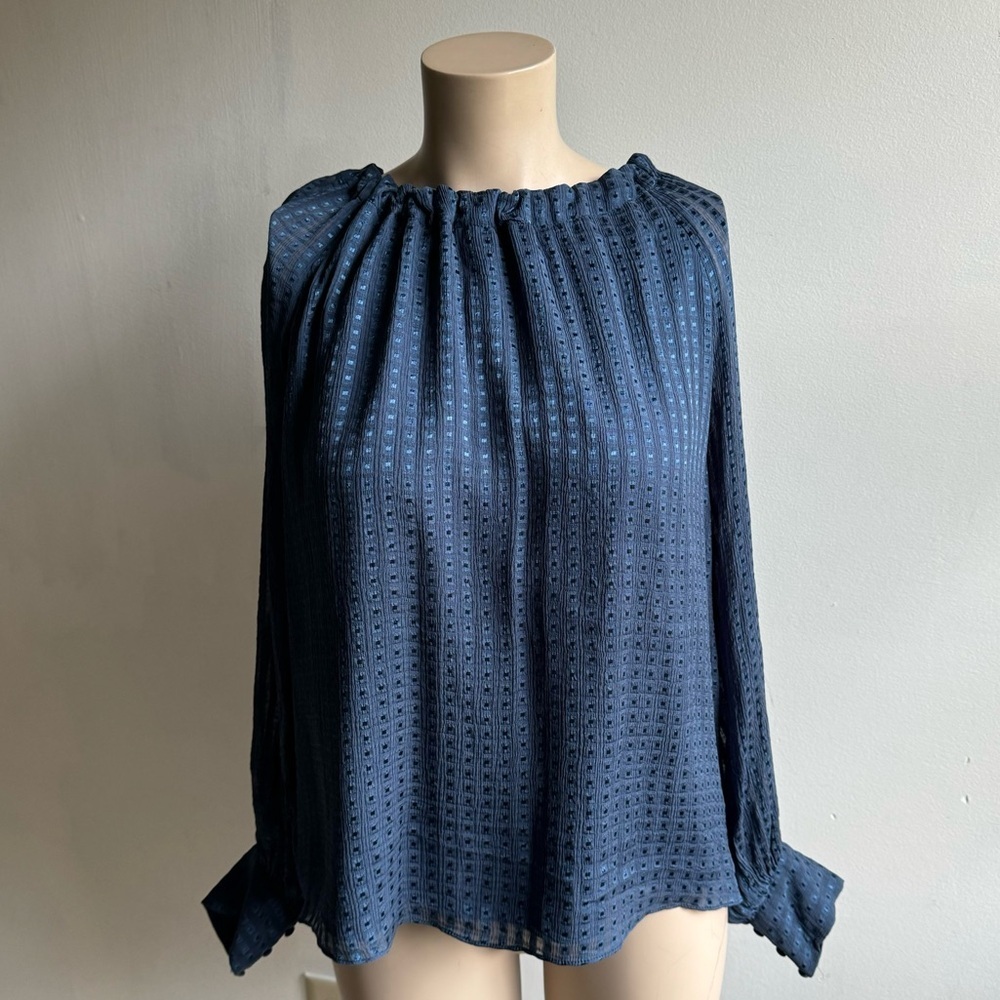 Marie Oliver Navy long Sleeve top